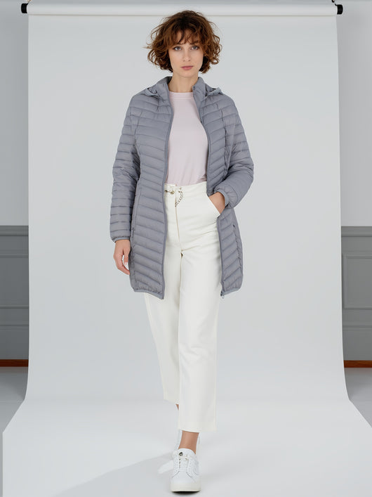 Chaqueta Acolchada de Algodón para Invierno - Colores Sólidos - Image 25