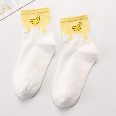 Calcetines de Algodón Estampados con Frutas y Personajes Anime - Image 6