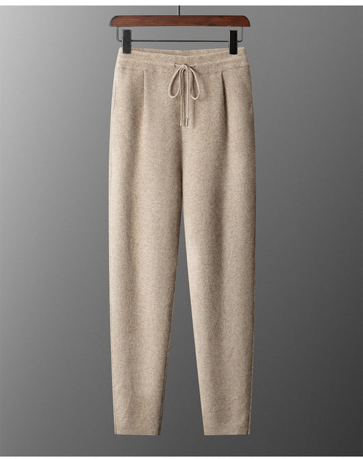 Pantalones Casuales de Cachemira Suelta para Hombre - Image 21
