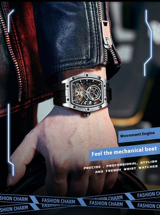 Reloj Automático de Acero Inoxidable con Caja Hueca para Hombre - Image 18