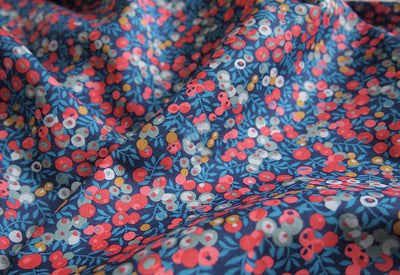 Camisa de Algodón Tana Lawn Liberty London Wilshire Wild Berry - Importación Británica - Image 10
