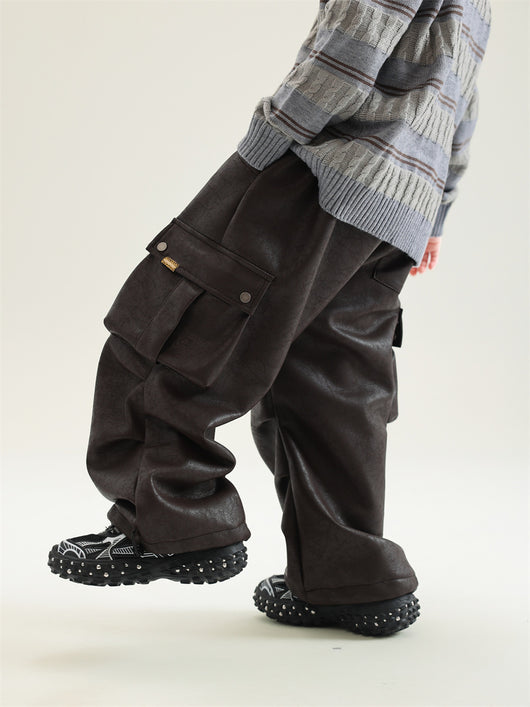 Pantalones de Trabajo en Cuero con Forro Polar para Niño - Image 15
