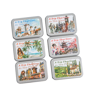 Set of 50 PET stickers featuring watercolor illustrations of a Greece tour, including buildings, landscapes, and food. - Image 5
