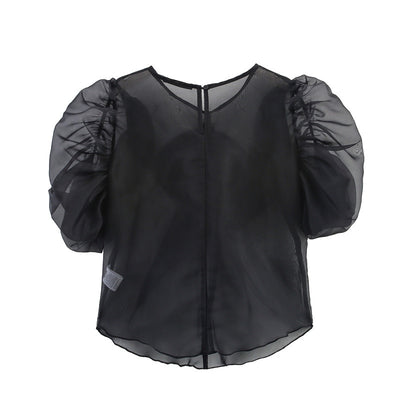 Blusa con Mangas Globo y Detalle de Moño Diseño Exclusivo - Image 12