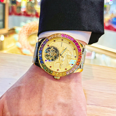 Reloj Mecánico Automático para Hombre con Volante Grande - Image 7