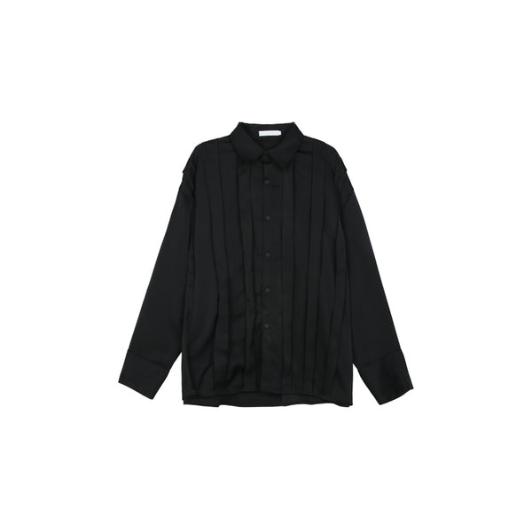 Camisa de Solapa con Textura Plisada Compacta - Image 3