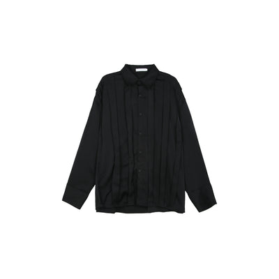 Camisa de Solapa con Textura Plisada Compacta - Image 3