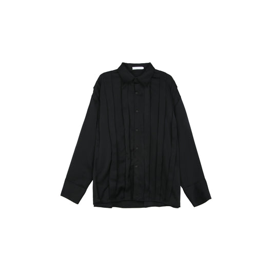 Camisa de Solapa con Textura Plisada Compacta - Image 3