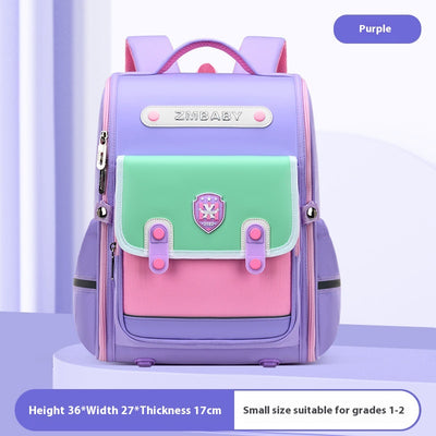 Mochila Escolar Sesame Baby Estilo Británico Grados 1-6 Ligera Niños y Niñas - Image 13