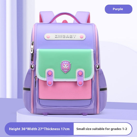 Mochila Escolar Sesame Baby Estilo Británico Grados 1-6 Ligera Niños y Niñas - Image 13