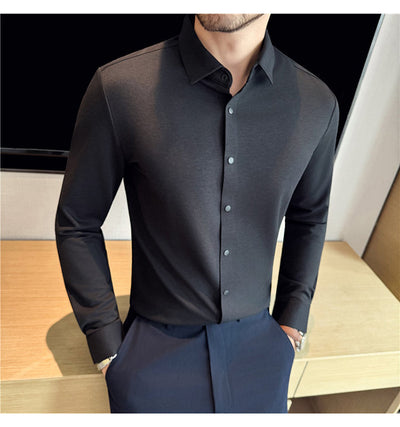 Camisa Stretch Sin Costuras para Hombre con Botones Reforzados - Image 22
