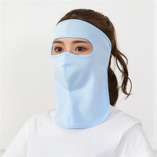 Máscara Facial de Seda de Hielo Transpirable con Protección Solar - Image 7