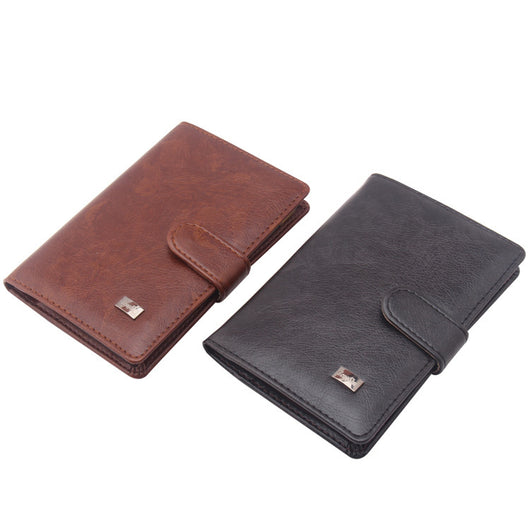 Cartera Portadocumentos con Ranuras para Pasaporte y Tarjetas