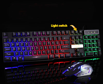 Teclado Gaming Mecánico RGB con Cable USB Iluminado - Image 2
