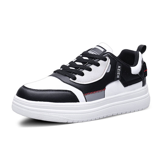 Tenis Deportivos Casual con Plataforma Blanca para Hombre - Image 9