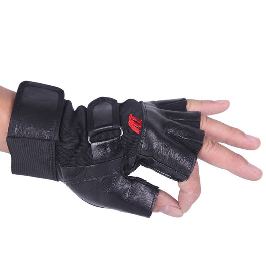Guantes de Cuero Tácticos de Medio Dedo para Actividades Outdoor - Image 10
