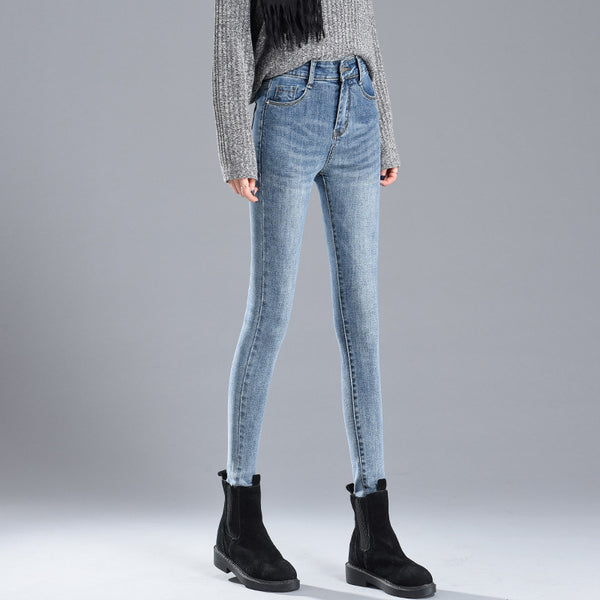 Pantalones de Mezclilla Cintura Alta Ajustados para Mujer