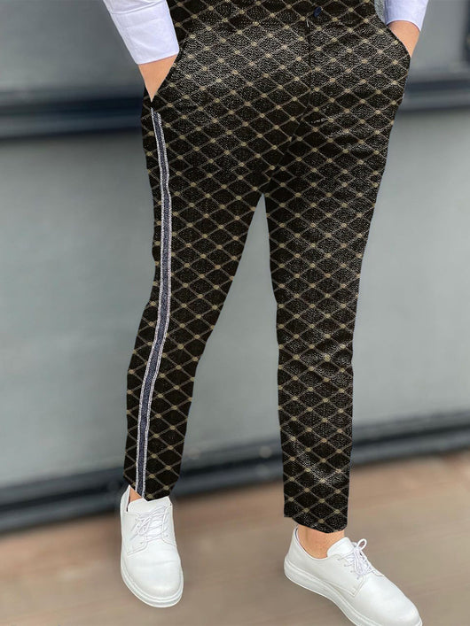 Pantalones Casuales de Cuadros para Hombre - Image 11