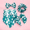 Pañuelo Estampado con Mariposas y Moño Triangular