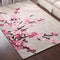 Mesa de Centro Minimalista con Alfombra de Lana Tejida a Mano