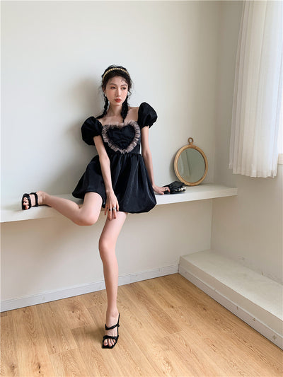 Vestido Elegante de Encaje con Volantes para Mujer - Image 3