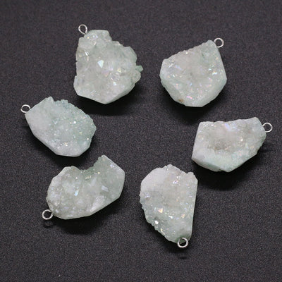 Colgante de Ágata Natural con Cristal en Forma Irregular - Accesorios DIY para Joyería - Image 3