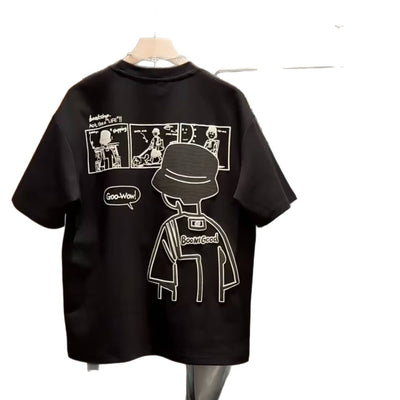 Camiseta de Algodón 100% Estampada Manga Corta Cuello Redondo Unisex - Image 5