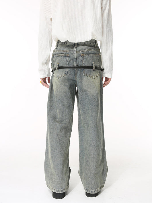 Jeans Hip Hop Hombre Cintura Suelta Diseño Verano - Image 4
