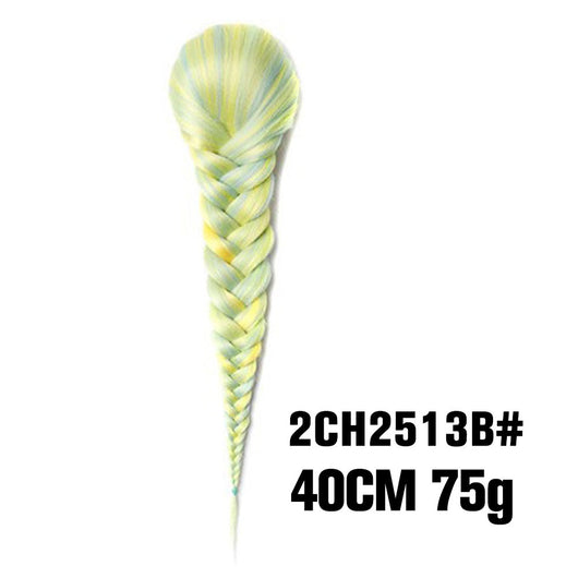 Peluca Trenza Sintética Cola de Caballo Estilo Fishtail para Mujer - Image 25