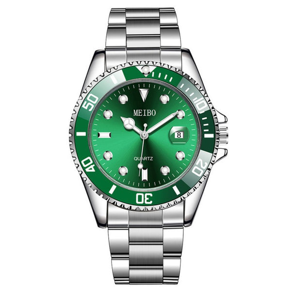 Reloj de Pulsera para Hombre con Lupa y Correa de Acero