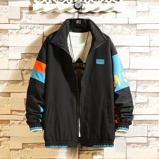Chaqueta Casual de Bloques de Color para Hombre - Image 11