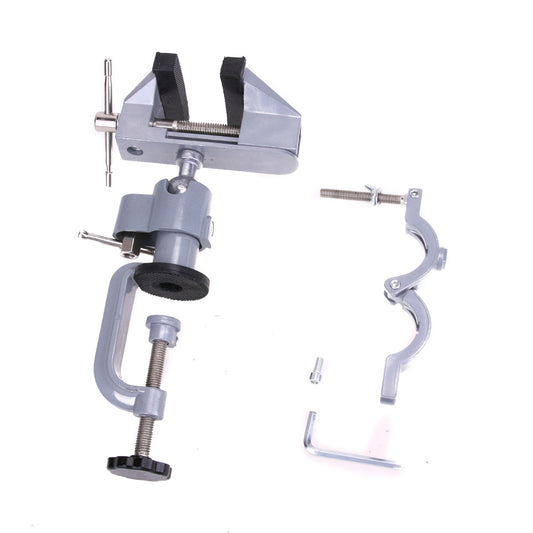 Tornillo de Banco Giratorio 360° Dual con Pinzas Universales - Image 2