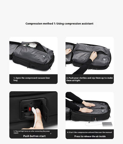 Mochila Trolley Expandible de Gran Capacidad para Viajes de Negocios - Image 24