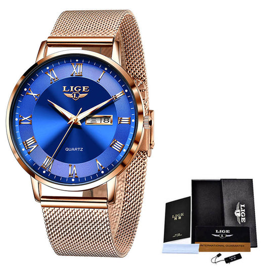 Reloj de Cuarzo Elegante para Mujer con Calendario Dual y Resistencia al Agua - Image 34
