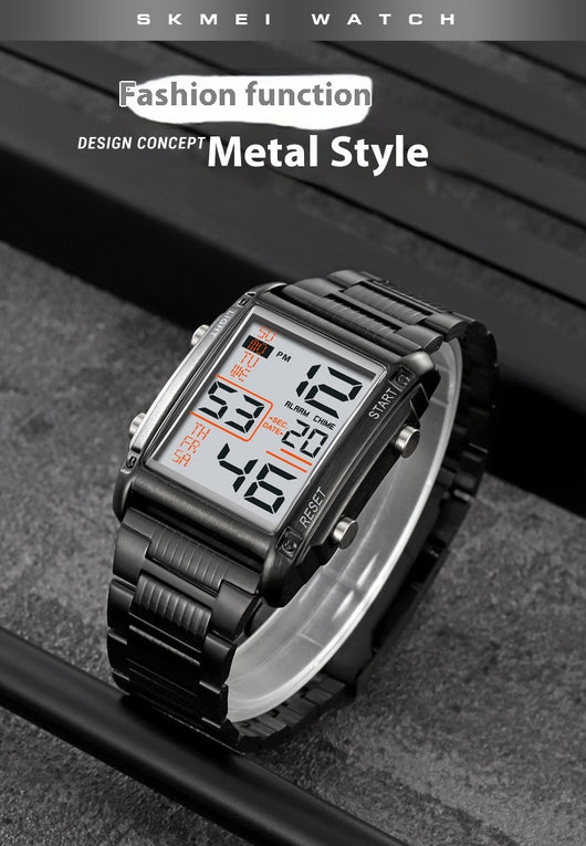 Reloj Deportivo Digital Cuadrado para Hombre con Pantalla de Fecha y Resistencia al Agua - Image 11