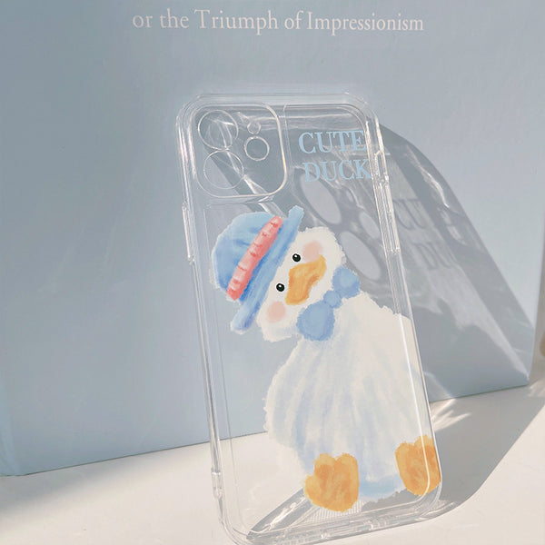 Funda para Celular de Pato Japonés y Coreano en Silicona Suave