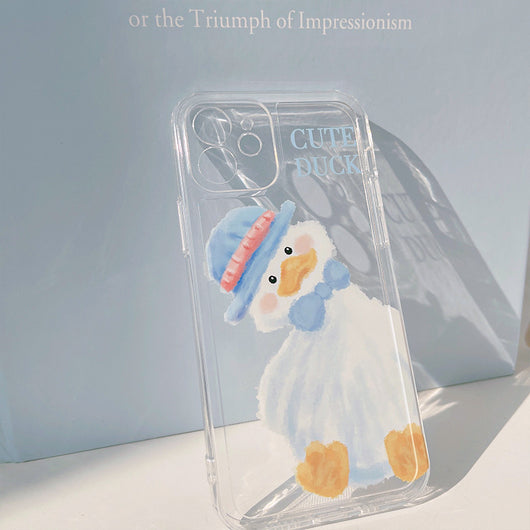 Funda para Celular de Pato Japonés y Coreano en Silicona Suave