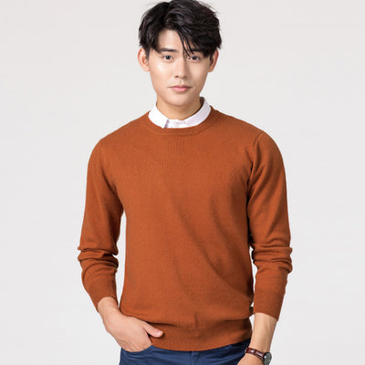 Suéter Holgado de Lana para Hombre - Pullover Casual de Color Sólido - Image 28