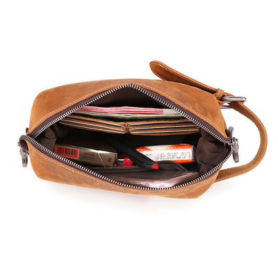 Bolsa de Almacenamiento Multifuncional en Cuero Retro Lavado - Image 4