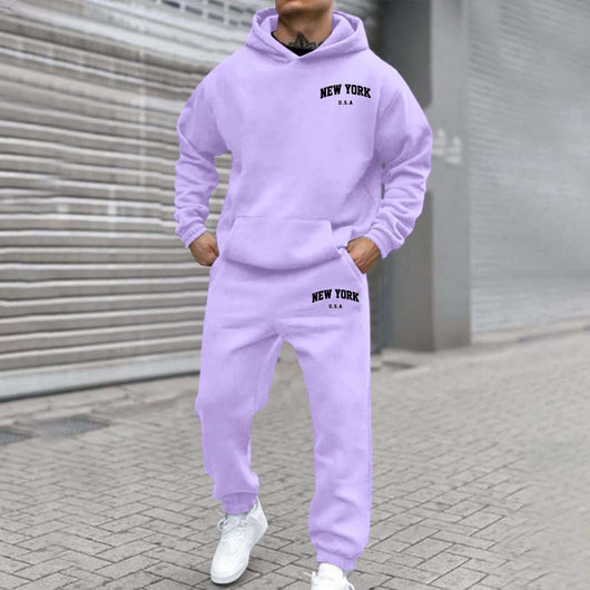 Sudadera con Capucha Forrada en Polar con Diseño Estampado para Hombre - Image 16