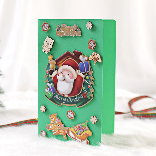 Kit de Tarjetas Navideñas Personalizadas DIY con Diseños Infantiles