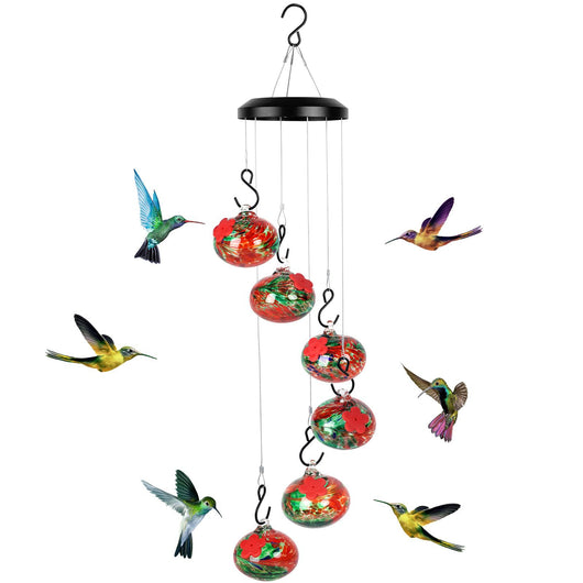 Comedero de Colibríes con Campanas de Viento Encantador - Image 11