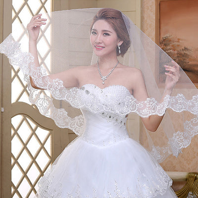 Velos de Novia con Aplicaciones de Encaje - Velos Rubor Elegantes - Image 10