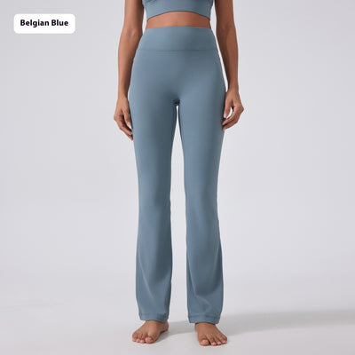 Pantalones Yoga Cintura Alta Levantacaderas Pierna Ancha Sin Marcas Efecto Segunda Piel - Image 6