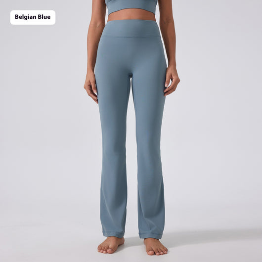 Pantalones Yoga Cintura Alta Levantacaderas Pierna Ancha Sin Marcas Efecto Segunda Piel - Image 6