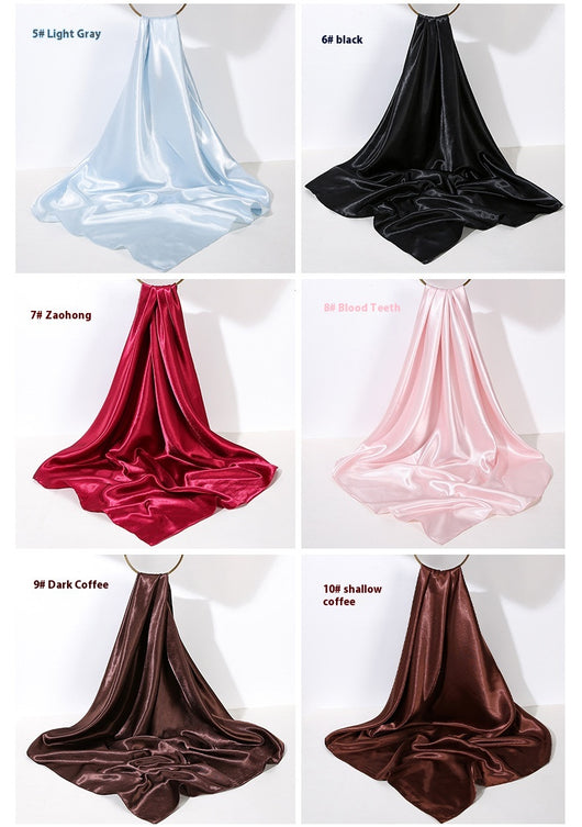 Pañuelo de Seda Artificial 90cm Satinado Brillante - Elegancia Pura - Image 43
