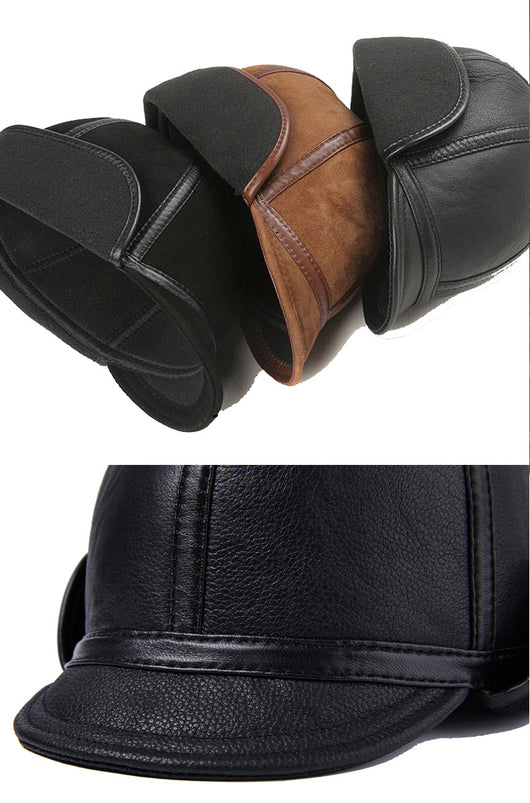 Gorro de Invierno en Piel de Borrego con Forro Térmico para Hombre - Image 12