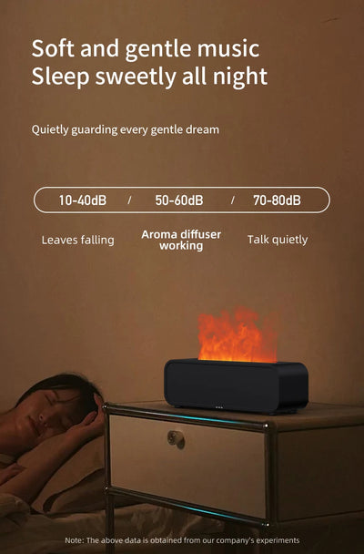 Difusor de Aroma con Efecto Llama Dinámico, Control Remoto y Luces Sincronizadas con Música - Image 20