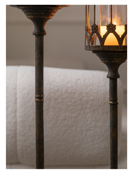 Candelabro de Piso Hierro Forjado Estilo Retro Vintage - Image 13