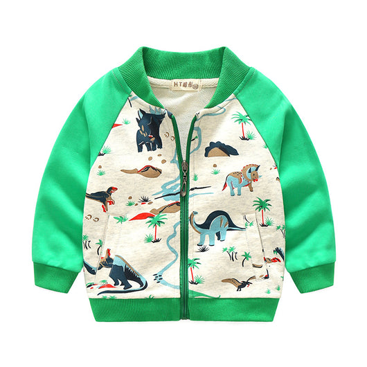 Abrigo Infantil Estampado Europeo Americano con Diseños Divertidos - Image 7